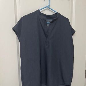 Figs Women's Gray Rafaela Scrub Top XL and XLT High wasted Livingston pants